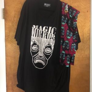 LuLaRoe Hudson and tc leggings